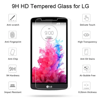 9H Screen Protector for LG G3 Stylus G3S G2 Mini Grūdintas Stiklas LG G4 Mini G4C G4S G4 Stylus Telefono Apsauginės Stiklo Plėvelės