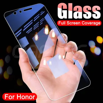 9H Visiškai Padengti Apsaugine Stiklo Huawei Honor 8X 8A 8C 8S Grūdintas Screen Protector Garbę 7A 7C 7X 7S 9X 9A 9C 9S Stiklo Plėvelės