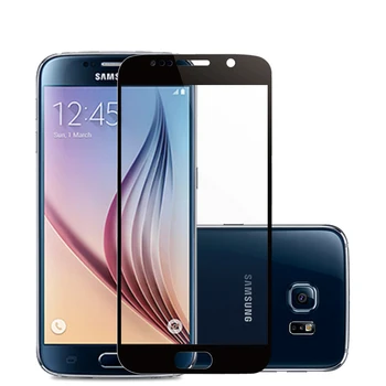9H Visiškai Padengti Grūdinto Stiklo Samsung Galaxy S6 5 4 3 j3 skyrius 5 7 2016 A8 2018 Aprėptis Screen Protector, Grūdinto Stiklo Plėvelės
