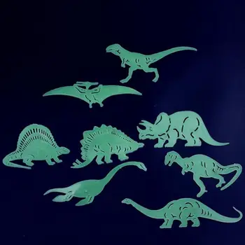 9Pcs Švyti Tamsoje Dinozaurai Lubų Lipdukai Lipdukas Baby Kid Kambarys Žaislas Vaikams, Šviesos Dinozaurai Lipdukai Vaikams