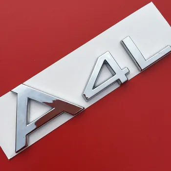 A1 A3 A4 A5 A6 A7 A8 A4L A6L A8L Q3 Q5 Q7 1.8 2.0 T T 2.4 2.8 3.0 3.0 T 3.2 3.2 T 4.2 emblema automobilio galinio lipduko Audi Laišką Ženklelis