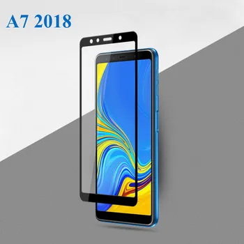 A7 2018 Apsauginis Stiklas Samsung Galaxy A7 2018 A750 A50 A40 Pilnas Draudimas Screen Protector For Samsung A7 2018 Grūdintas Stiklas