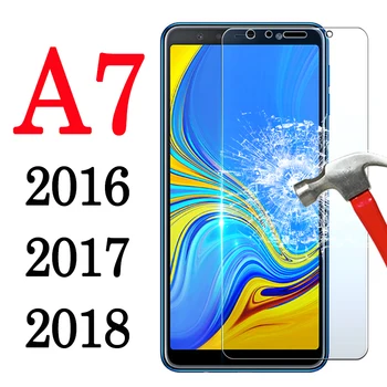 A7 Stiklo Screen Protector For Samsung A7 2018 M. 2016 m. 2017 Apsaugos Atveju Galaxy 7, 7A Sam Cam Padengti Grūdinto Tremp Glas Filmas