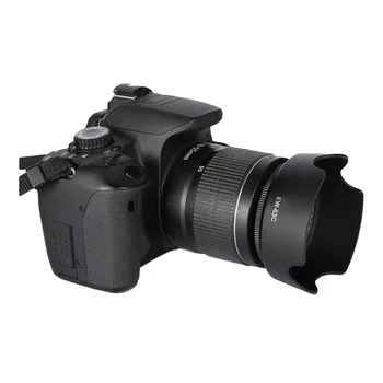 ABS Lens Hood EW-63C EW63C Canon EF-S 18-55mm f/3.5-5.6 IS STM 58mm fotoaparato objektyvo gaubtą, objektyvas protetor ew 63c