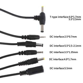 Adapterio išėjimo maitinimo laidas, nuolatinės SROVĖS male plug kabelio 2.5*0.7/3.5*1.35/4.0*1.7/5.5*2.1 mm