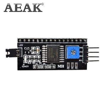 AEAK 1PCS LCD1602 1602 modulis Mėlynas ekranas 16x2 Simbolių LCD Ekranas Modulis HD44780 Valdytojas mėlynos lempos