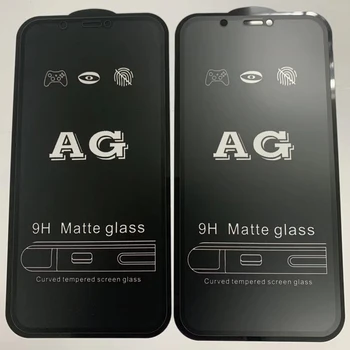 AG Matinis 9H Grūdintas Stiklas Screen Protector, iPhone, 11 Pro Max Anti-pirštų Atspaudų Filmas 