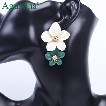 Agustina 2020 Gėlių Auskarai Moterims Ilgi Auskarai bižuterijos Geometrinis Lašas Auskarai Earings Pareiškimą Earing didmeninės