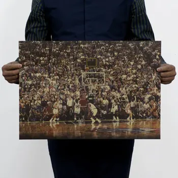 AIMEER Krepšinio superžvaigždė mj klasikinis kraštotyros nuotrauką kraft retro plakato sporto dekoratyvinis dažymas 51x35.5cm