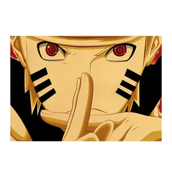 AIMEER Naruto Uzumaki Naruto Anime Simbolių Galvos Nostalgišką Retro Kraftpopieris Plakatas Baras, Kavinė Dekoratyvinis Dažymas 51x36cm