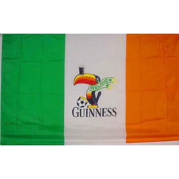 Airija Airijos Gineso Guiness Alaus Vėliavos 3x5FT reklama 100D 150X90CM Poliesteris žalvario grommets užsakymą vėliava