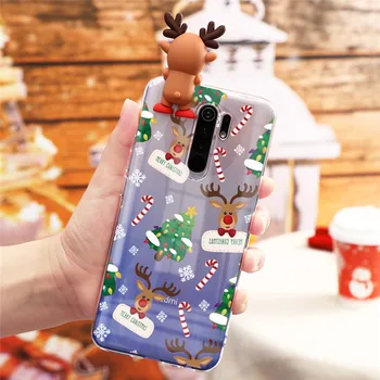 Aišku, Animacinių filmų Kalėdų Elnias Atveju Xiaomi Redmi 8 Pastaba 8T 7 9 9s 6 5 Pro Max 8A Mi A3 A1 9 10 Lite SE CC9 CC9e Dovana TPU Dangtis