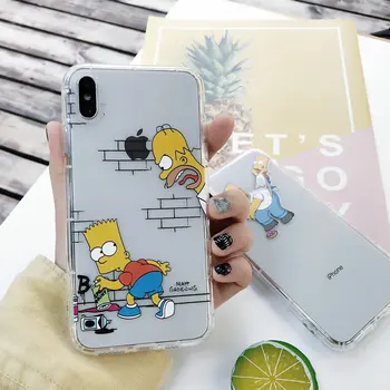 Aišku, Filmukai Bart berniukas soft case for iphone 12 mini pro 11 x xs max xr 8 7 6 6s plus SE 2020 silikono telefono dangtelį coque fundas