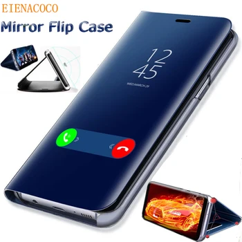 Aišku, vaizdo Veidrodėlis Smart Flip Case For Samsung Galaxy A50 A51 A70 A71 20 Pastaba 9 10 S10 S9 S8 S20 Plius A50S A70S A10 A20 A40 Dangtis