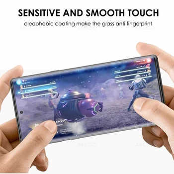 Akcoo 10 Pastaba Screen Protector, Pilnas draudimas UV Stiklo Protecive plėvelės Samsung Galaxy S8 9 Plius 10e pastaba 8 9 5G grūdintas stiklas
