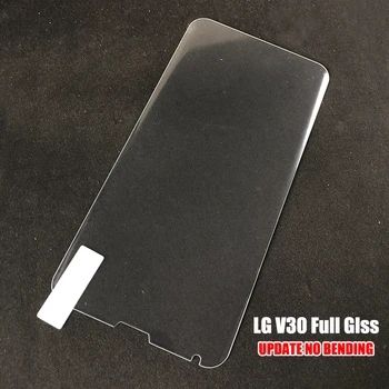 Akcoo 3D Lenktas Grūdintas Stiklas LG V30 V40 G7 G8 V50 ThinQ Screen Protector Kino UV skystą klijų plėvelė LG H930 filmas