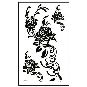 Akvarelė Gėlių Laikiną Kūno Tatuiruotė Vandeniui Laikinai Gėlių Tatuiruotės Lipdukas Lapų Tatuiruotė Moterų Netikrą Kūno Menas