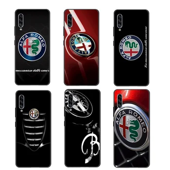 Alfa Romeo Silikoninis Telefono dėklas Samsung Galaxy Note 8 9 10 Plius Lite A51 A71 A81 A91 A01 ES A11 A21 A41 Padengti Fundas
