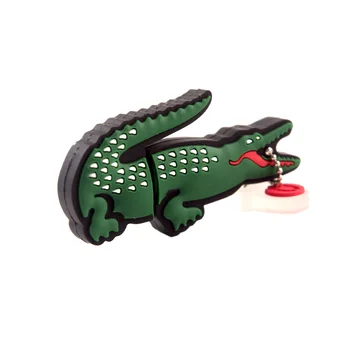 Aligatorius modelis usb flash drive 4GB 8GB 16GB 32GB 64GB usb atmintine pen drive usb, 128gb animacinių filmų krokodilas pen ratai dovanos