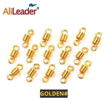 Alileader Drei Granules Sumaišyti Aukso, Sidabro Aliuminio Dread Spynos, Metalas, Rankogaliai Plaukų Apdailos Kasytės, Plaukų Papuošalai