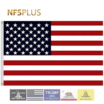 Amerikos Vėliavos JAV Jungtinės amerikos valstijos 3x5 Metrų Poliesterio Spausdinami Star Spangled Banner 90x150 cm Nacionalinės JAV Vėliavas ir Plakatus