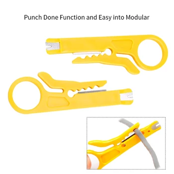 AMPCOM Mini Nešiojamieji Wire Stripper Cutter Poveikio Punch Down Tool 110 Blade Tinklo Vielos Kabelis