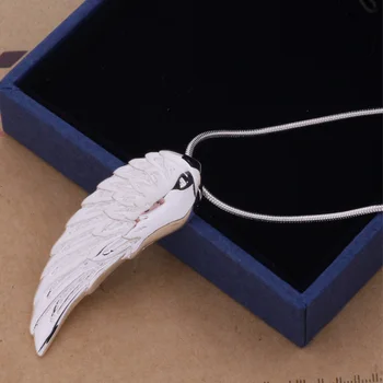 AN146 Karšto sidabro spalvos Karoliai Angelas sparnų bižuterijos sparno Gamyklos didmeninės dovanų