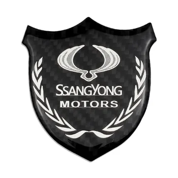 Anglies pluošto Automobilių Lipdukas Auto Logotipas Ženklelis Decal Ssangyong tivoli ActYon Tivolan Korando Rodius Pirmininkas Rexton 2 Kyron