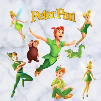 Anglija pasaką sienos lipdukai Peter Pan 3d vinilo lipdukai vaikų kambario darželio apdailos vaikams įspūdį cartoon tapetai 60*30 cm