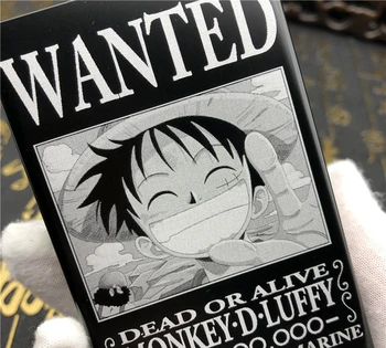 Animacinių, Anime ONE PIECE Luffy Norėjo Metalo Cigarečių Atveju Didelės Talpos 20pcs Cigaretės Laikiklis Dėžutė Rūkymas Įtaisą Vyrų Dovana