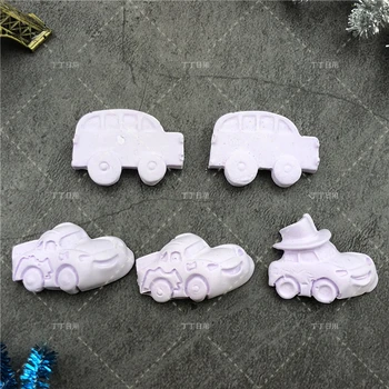 Animacinių filmų Automobilio silikono formų skirti tortas dekoravimo šokoladas minkštas vaikų žaislas pelėsių derva, polimeras molio įrankiai