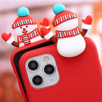 Animacinių filmų Kalėdų Lėlės Telefoną Atveju Xiaomi Redmi Pastaba 9S 8T 5 6 7 8 9 Pro Max 9A 8A Mi A3 9 Note10 Lite A2 Padengti Naujųjų Metų Dovana