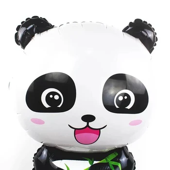 Animacinių filmų Panda Folija Balionai su Gimtadieniu dekoracijos vaikams pripučiami Klasikinis Žaislai, Kinijos Panda Globos Vaikų Balionas