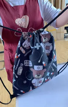 Animacinių filmų Penkias Naktis Freddy raišteliu maišelį FNAF saugojimo krepšiai Fredis Lokys Bonnie Triušis Lady Chica kuprinė vaikams bookbag