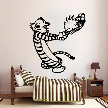 Animacinių filmų Stiliaus tigras Siena Lipdukas Sienos Meno Decal Freskomis Vinilo Lipdukai 