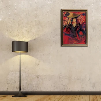 Anime Naruto Uchiha Itachi varna kraft plakatas namų puošybai tapybos siena lipdukas kambario nuotrauką tapybos 51x36cm