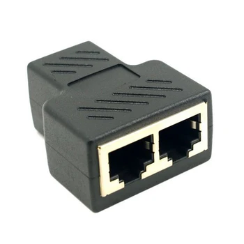 ANPWOO 1 Iki 2 Būdais RJ45 LAN Ethernet Tinklo Kabelis Moterų Splitter Jungties Adapteris, Skirtas Nešiojamas Jungiamojo Stotis