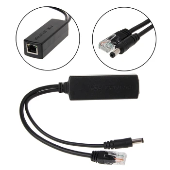 ANPWOO 10/100M IEEE802.3at/af Power Over Ethernet PoE Splitter Adapteris IP Kameros 80x27x22mm/3.15x1.06x0.87in