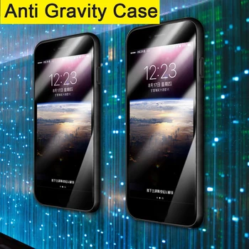 Anti Gravity Atveju, Huawei P20 Lite / P20 Pro Magišką Nano Siurbimo Dengiamasis Rėmas Adsorbuotos Atveju, Huawei Y5 Y6 Premjero Y9 2018
