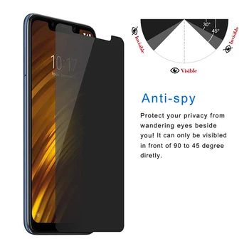 Anti-Spy 9H Grūdintas Stiklas Redmi Pastaba 3 4 4X 5A Prime 5 6 7 Pro Magic Privacy Screen Protector For Redmi K20 Pro