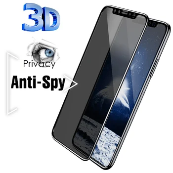 Anti Spy Grūdintas Stiklas 11 iPhone Screen Protector, iPhone 12 Pro Max Mini XR 7 8 XS X SE 2020 6 6s Plius tamsinti Stiklai