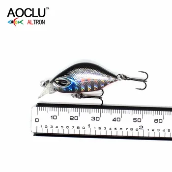 AOCLU wobblers 6 Spalvų 3cm 3.0 g Nuskendo Sunku Masalas VIB Minnow Suku Žvejybos masalas, Bass 14# VMC kabliukai spręsti nemokamas pristatymas