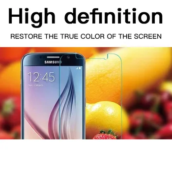 Apsauginis Stiklas ant Samsung Galaxy S7 S6 J4 J6 J8 A9 A5 A6 A7 A8 Plius 2018 Grūdintas Screen Protector, Stiklo Plėvelė