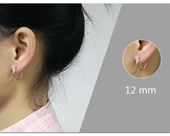 Apvalus, nerūdijančio plieno, ausies auskarai auskarai titano plieno vyras auskarai mergina priedai 2020 m.