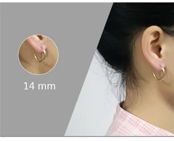 Apvalus, nerūdijančio plieno, ausies auskarai auskarai titano plieno vyras auskarai mergina priedai 2020 m.
