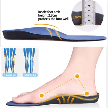 Arka Parama Orthotic Vidpadžiai, skirti kojų Aukštis 3cm Aukštos Kokybės 3D Patogiai, Pliušinis Audinys Vienodo Kojų Ortopedinių Vidpadžių Pėdos Padas
