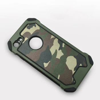 Armijos Karinė Maskuotė Šarvai atsparus smūgiams Telefono dėklas Skirtas iPhone 11 pro XS Max XR 5 5S SE 6 6S 7 8 Plus X Dual Layer TPU Dangtis
