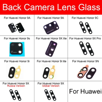 Atgal Galinio vaizdo Kamera, Stiklo Lęšis Huawei Honor 9 9e 9N 9X 9S 9C Pro Lite Kameros Stiklo Objektyvo Stiklas + Lipduku Pakeitimas, Remontas