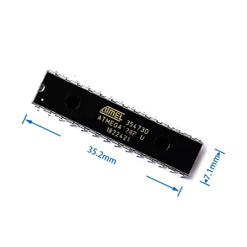 Atmega328 328 Originalus Atmega328-Pu Microcontroler Mega328 Mikrovaldiklis Dip28 Chip Atmega328p-Pu Cinkavimas-28 Atmega328p Pu