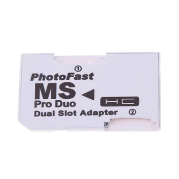 Atminties Kortelės Adapteris, 2 microSD/micro SDHC Korteles Adapteris Micro SD TF Atminties Stick MS Pro Duo PSP Kortelės Balta